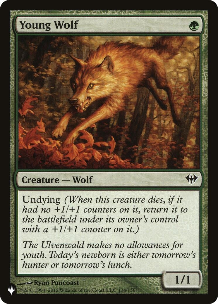 Young Wolf (134) [LIST] - MTG Single
