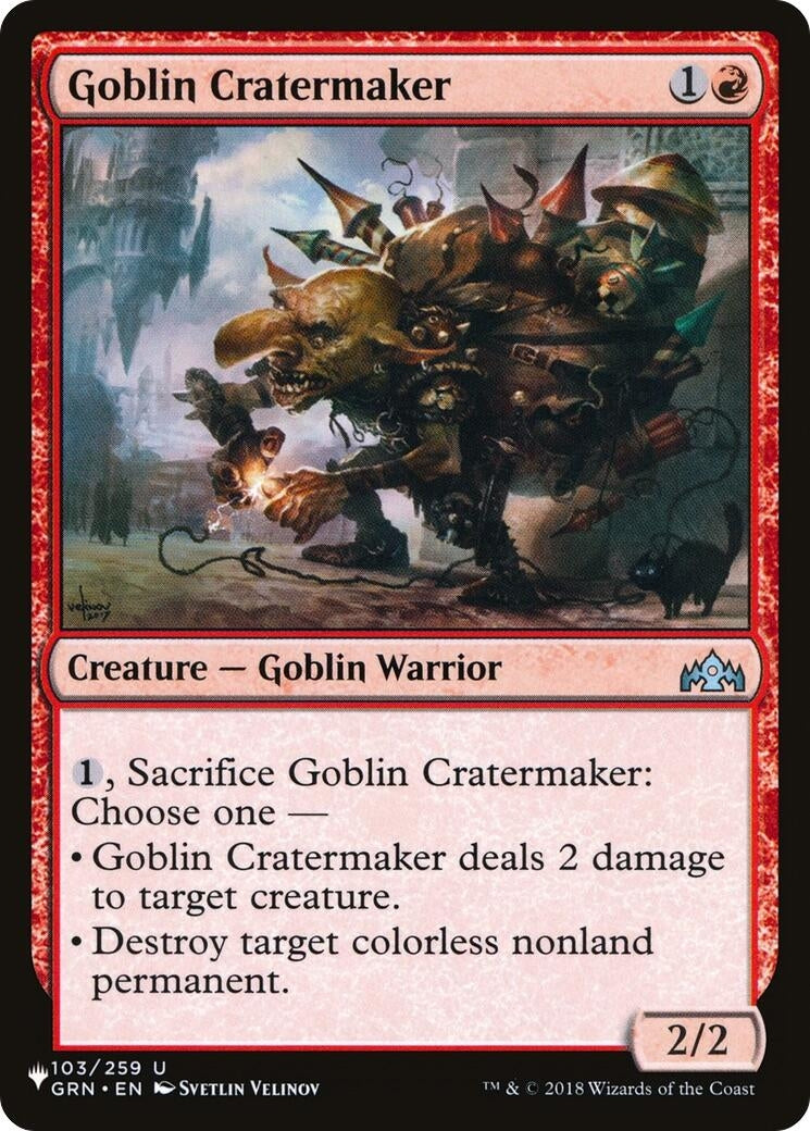Goblin Cratermaker (103) [LIST] - MTG Single