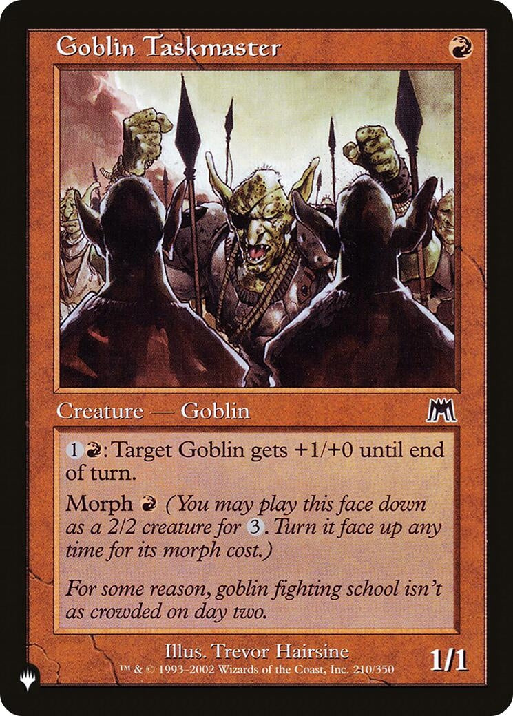 Goblin Taskmaster (210) [LIST] - MTG Single