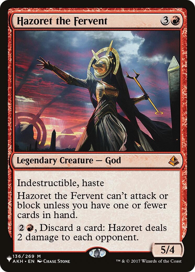 Hazoret the Fervent (136) [LIST] - MTG Single
