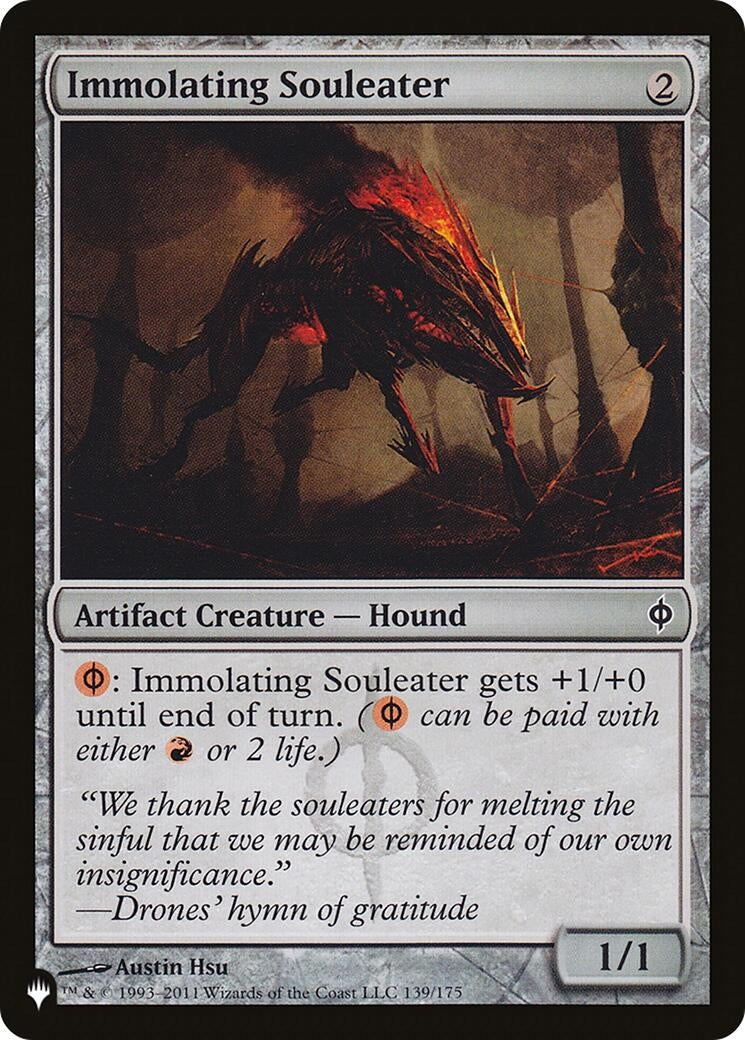 Immolating Souleater (139) [LIST] - MTG Single