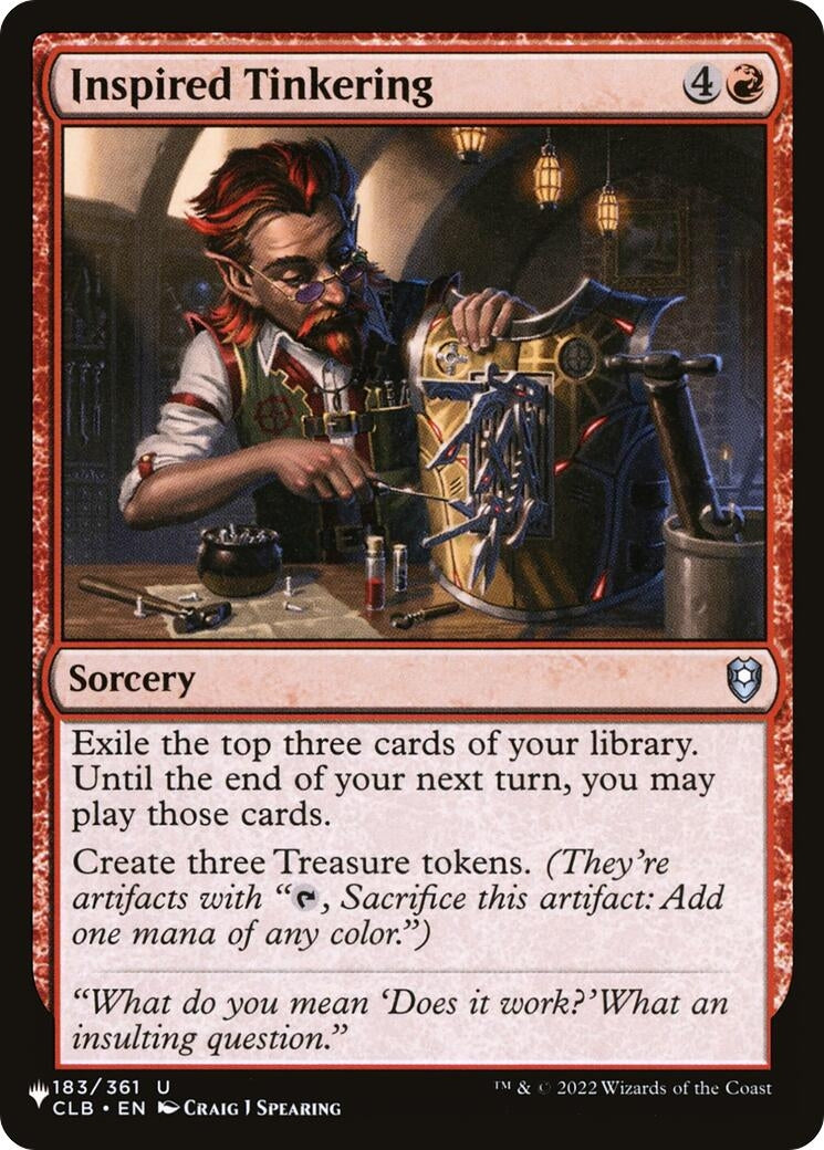 Inspired Tinkering (183) [LIST] - MTG Single