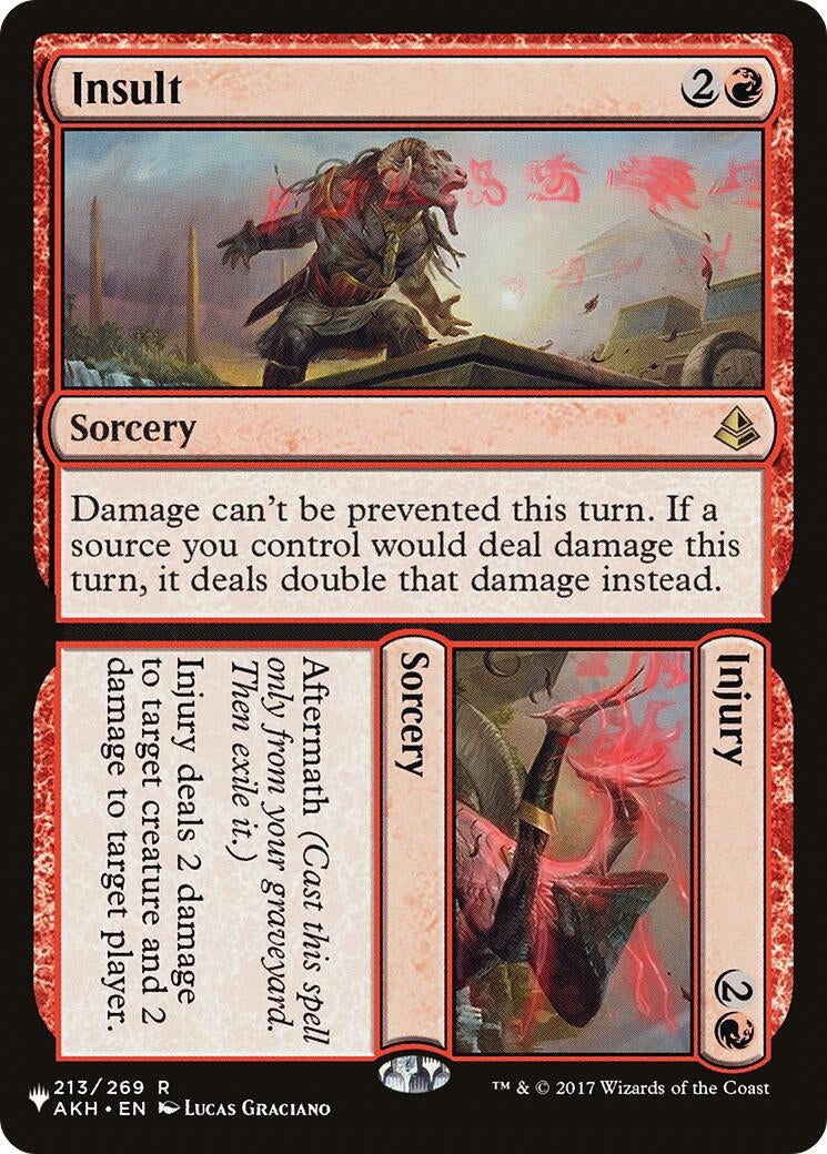 Insult // Injury (213) [LIST] - MTG Single