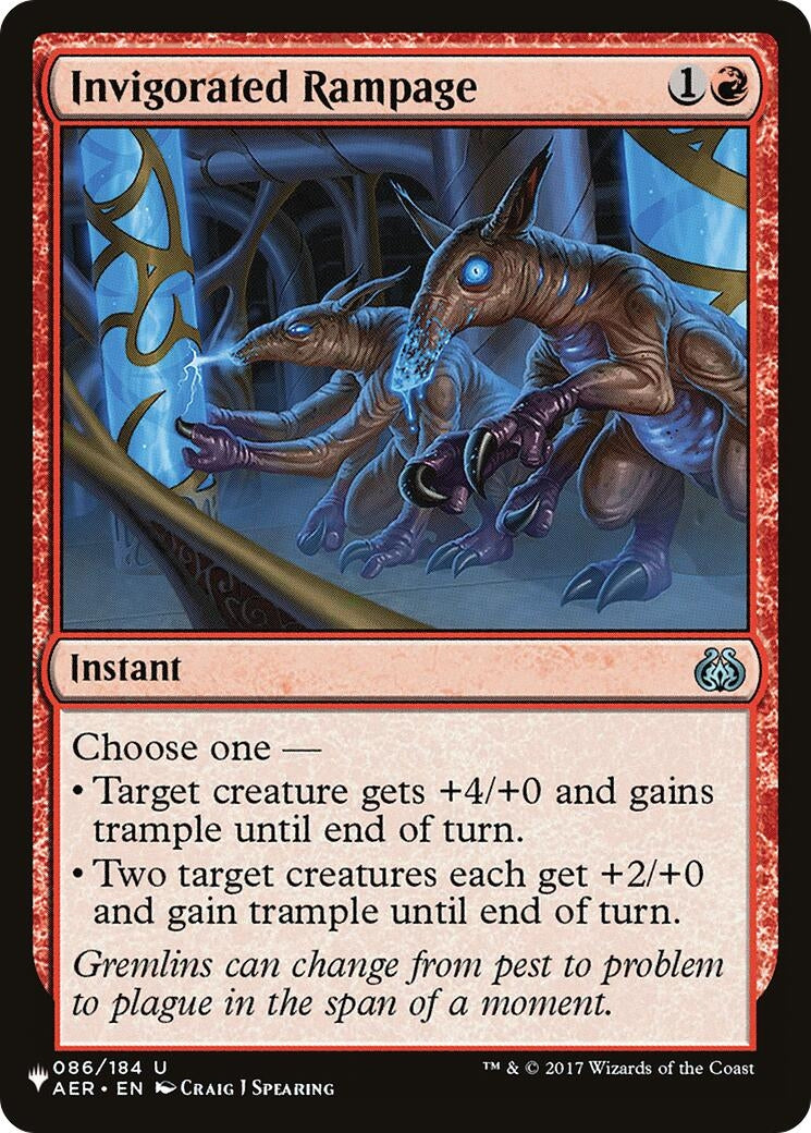 Invigorated Rampage (86) [LIST] - MTG Single