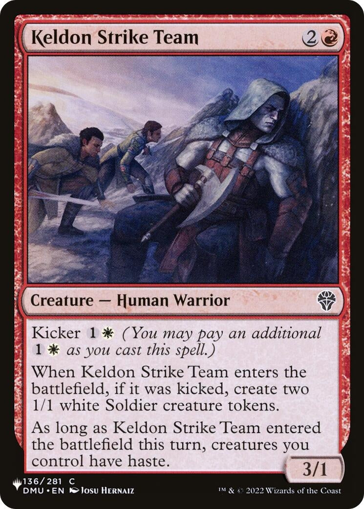 Keldon Strike Team (136) [LIST] - MTG Single