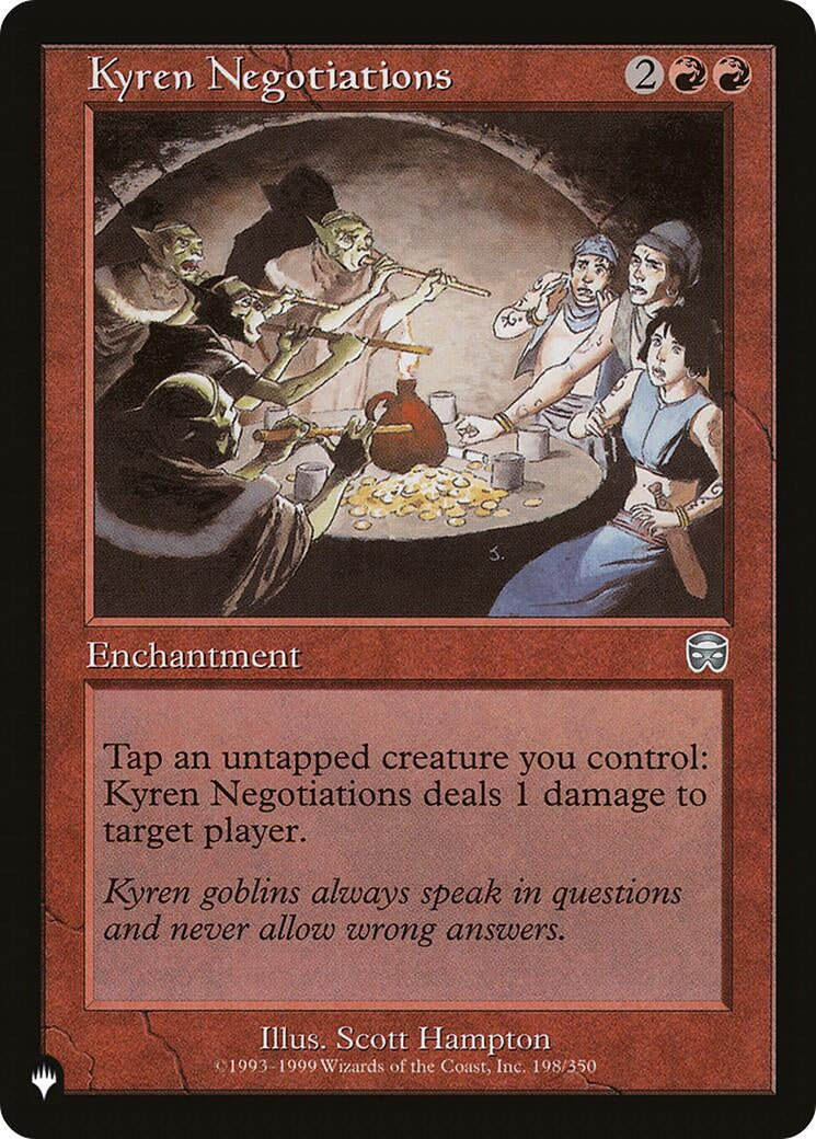 Kyren Negotiations (198) [LIST] - MTG Single