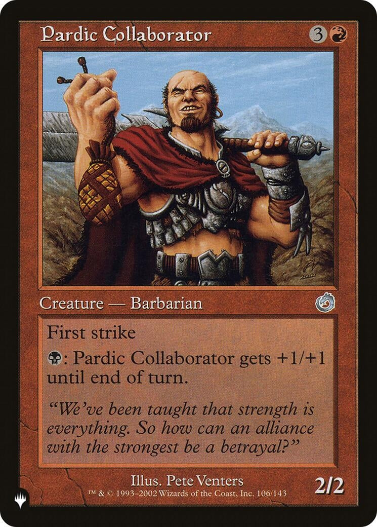 Pardic Collaborator (106) [LIST] - MTG Single