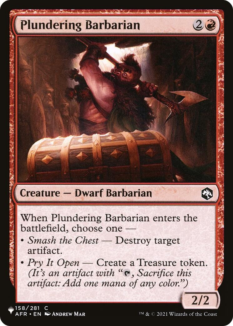 Plundering Barbarian (158) [LIST] - MTG Single