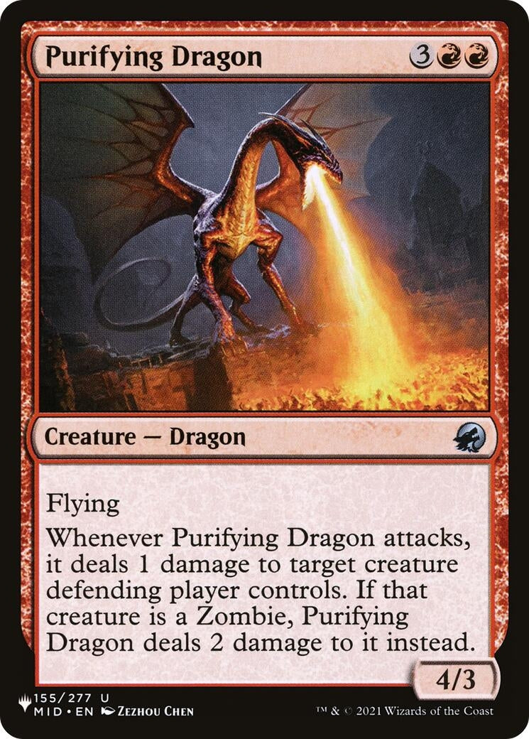 Purifying Dragon (155) [LIST] - MTG Single