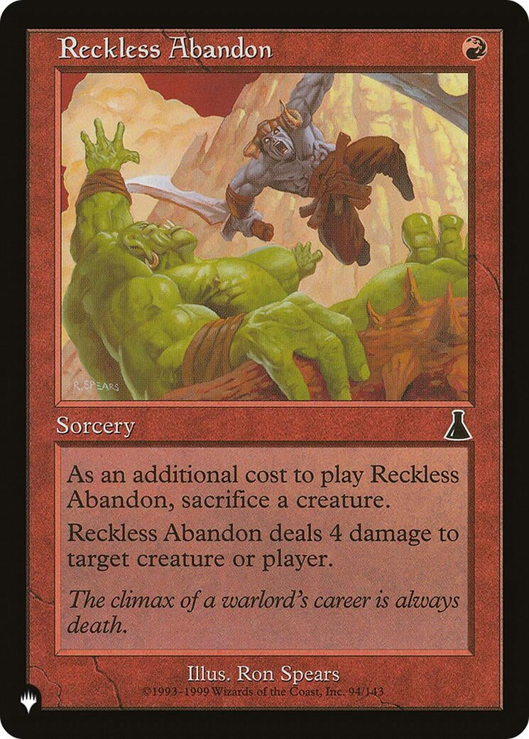 Reckless Abandon (94) [LIST] - MTG Single
