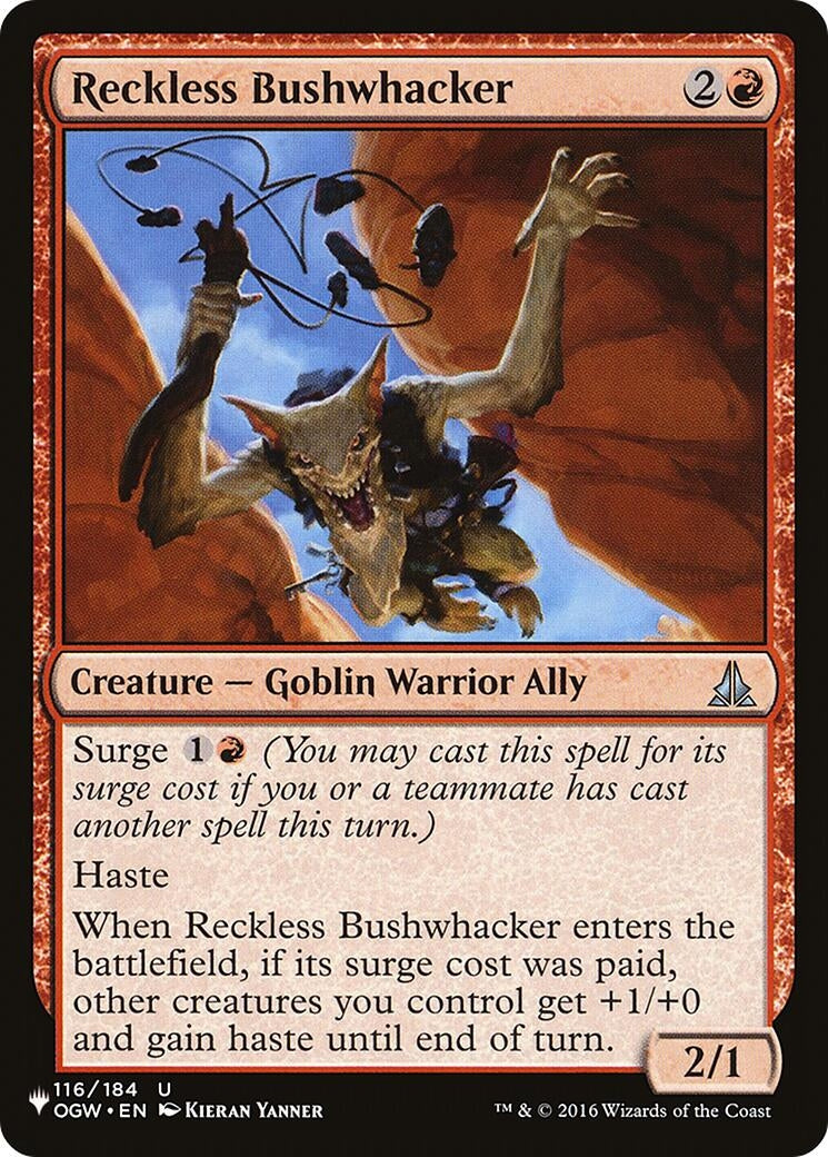 Reckless Bushwhacker (116) [LIST] - MTG Single