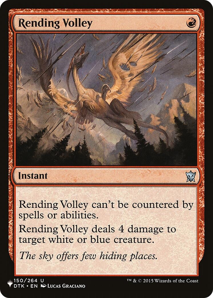 Rending Volley (150) [LIST] - MTG Single