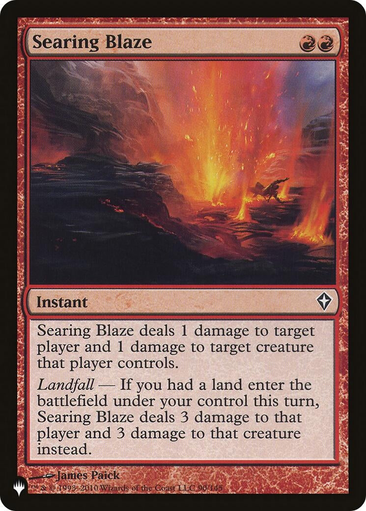 Searing Blaze (90) [LIST] - MTG Single
