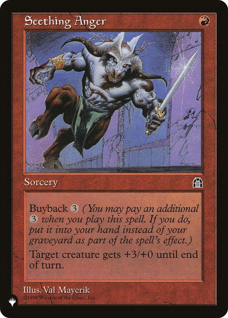 Seething Anger [LIST] - MTG Single