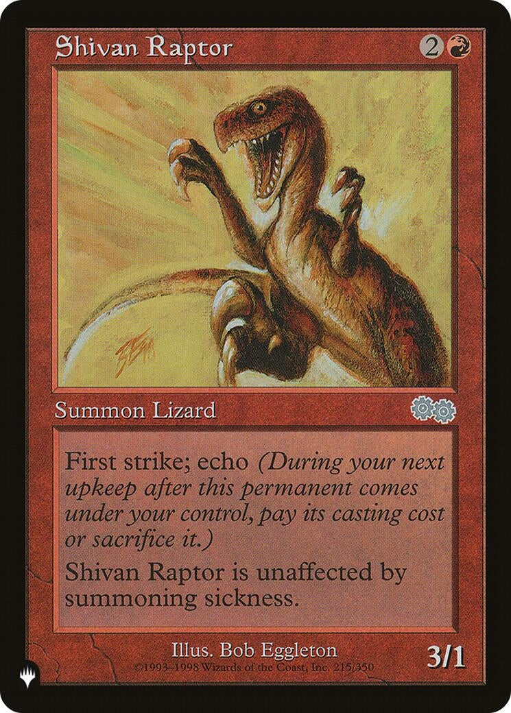 Shivan Raptor (215) [LIST] - MTG Single