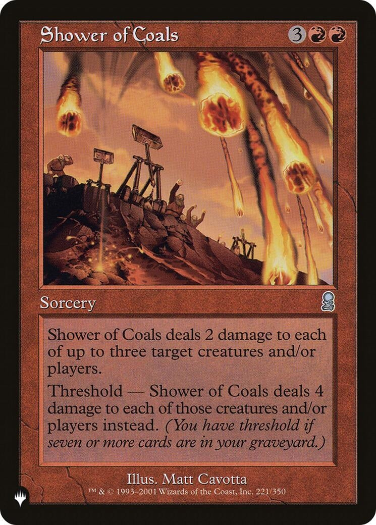 Shower of Coals (221) [LIST] - MTG Single