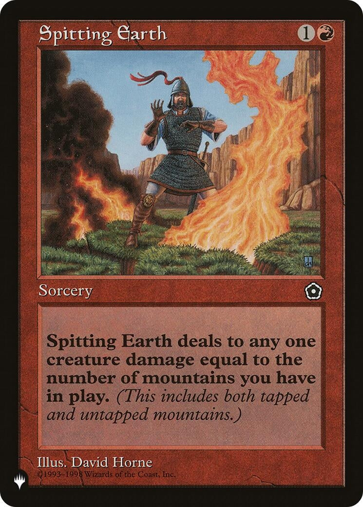 Spitting Earth [LIST] - MTG Single