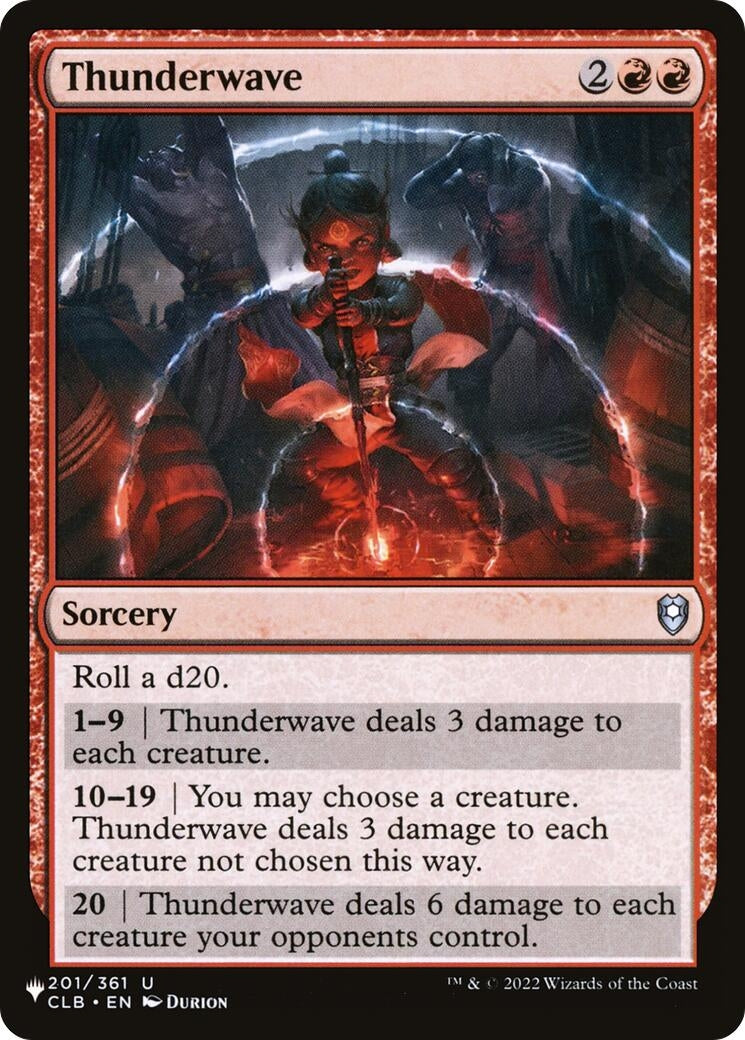 Thunderwave (201) [LIST] - MTG Single