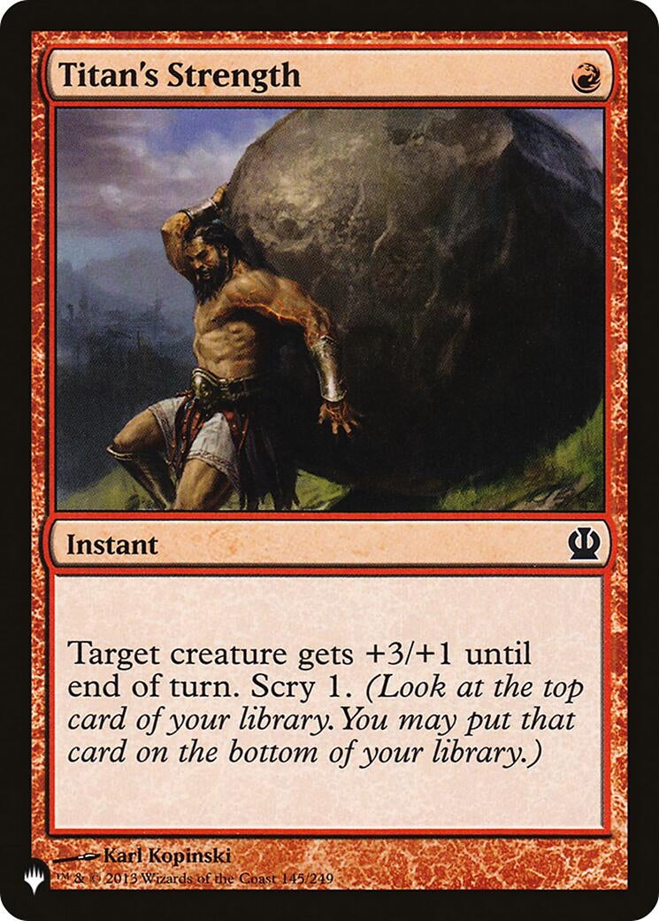 Titan’s Strength (145) [LIST] - MTG Single