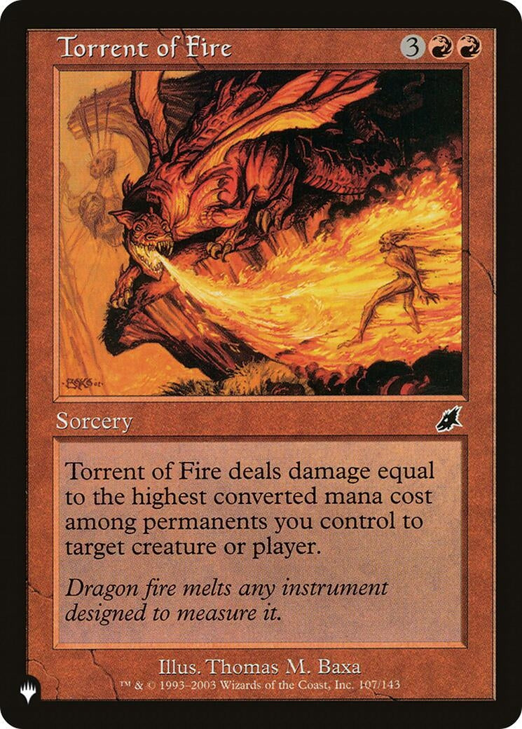 Torrent of Fire (107) [LIST] - MTG Single