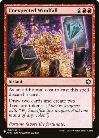 Unexpected Windfall (164) [LIST] - MTG Single