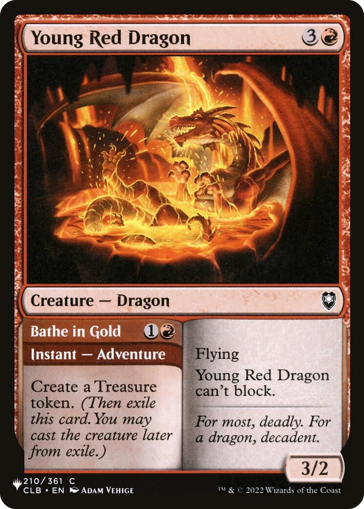 Young Red Dragon (210) [LIST] - MTG Single