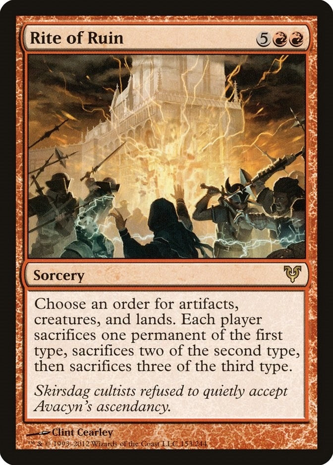 Rite of Ruin (153) [AVR] - MTG Single