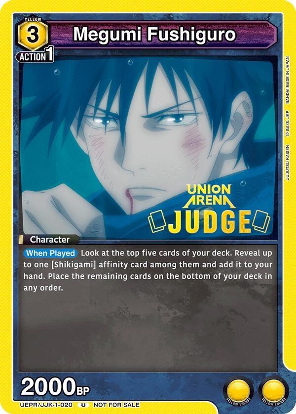 Megumi Fushiguro (Judge Pack) (1020) [UEPR] - Union Arena Single