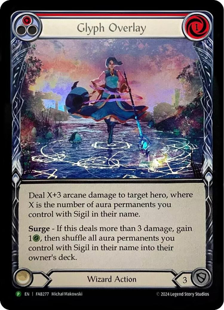 Glyph Overlay (Red) (277) [PR] - Flesh and Blood TCG Single