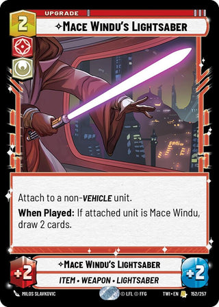 Mace Windu’s Lightsaber (152/257) [Twilight of the Republic] - Star Wars: Unlimited Single
