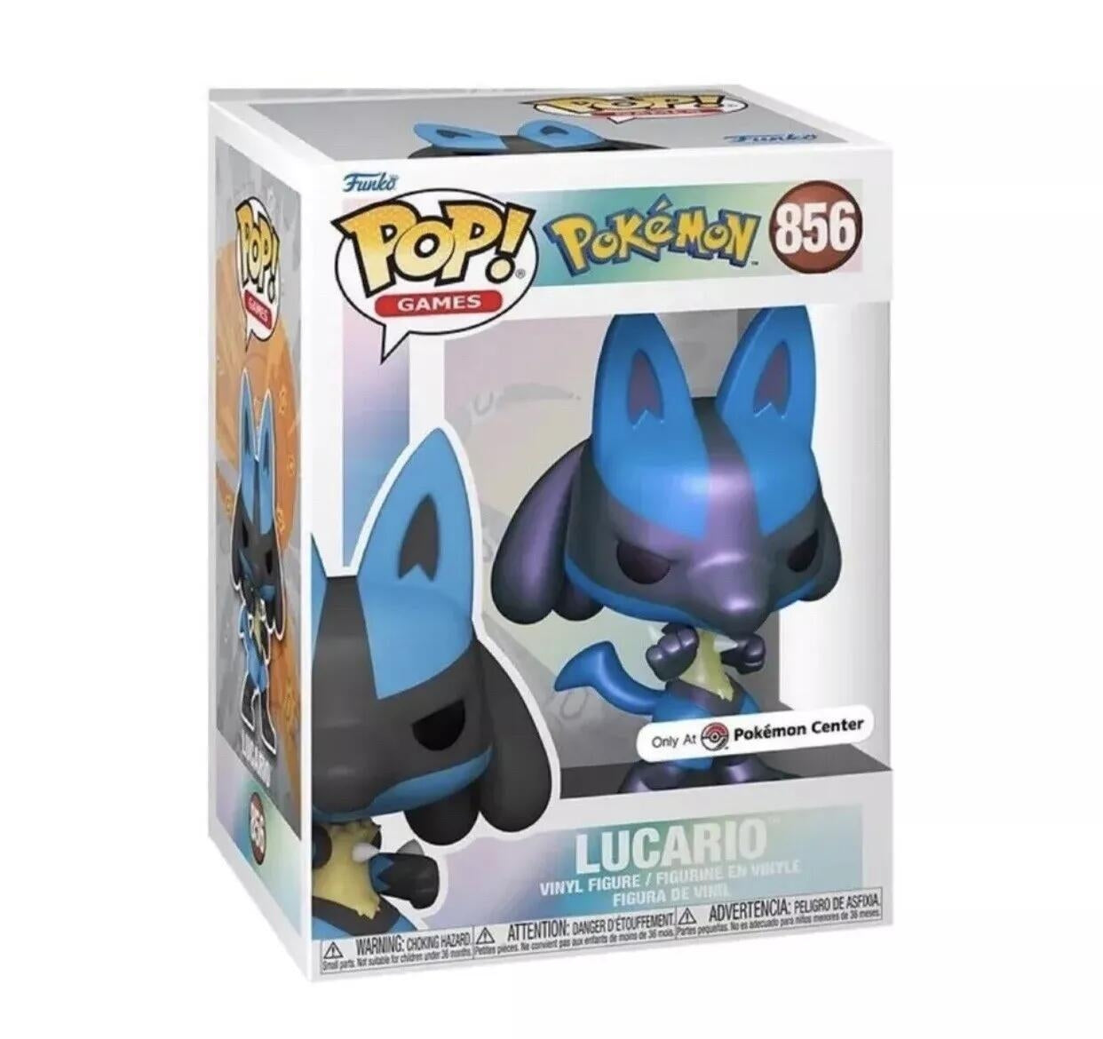 Pokemon: Lucario (Pokemon Center Exclusive) (856) [POP!] - Funko Sealed
