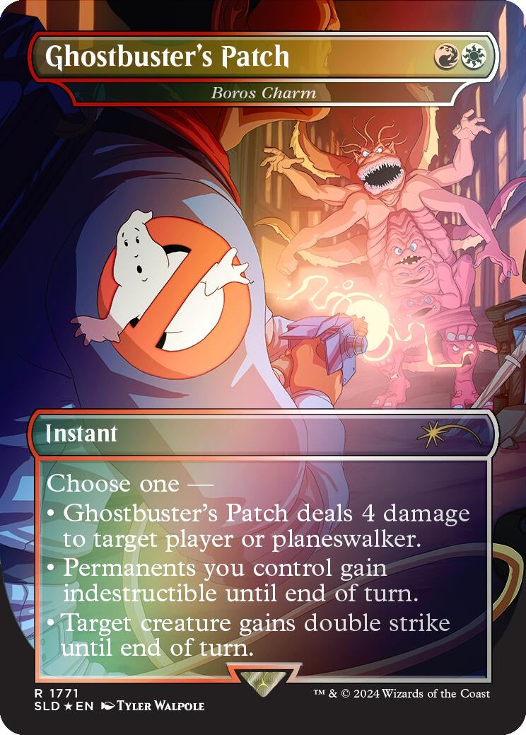 Ghostbuster’s Patch - Boros Charm (Rainbow Foil) (1771) [SLD] - MTG Single
