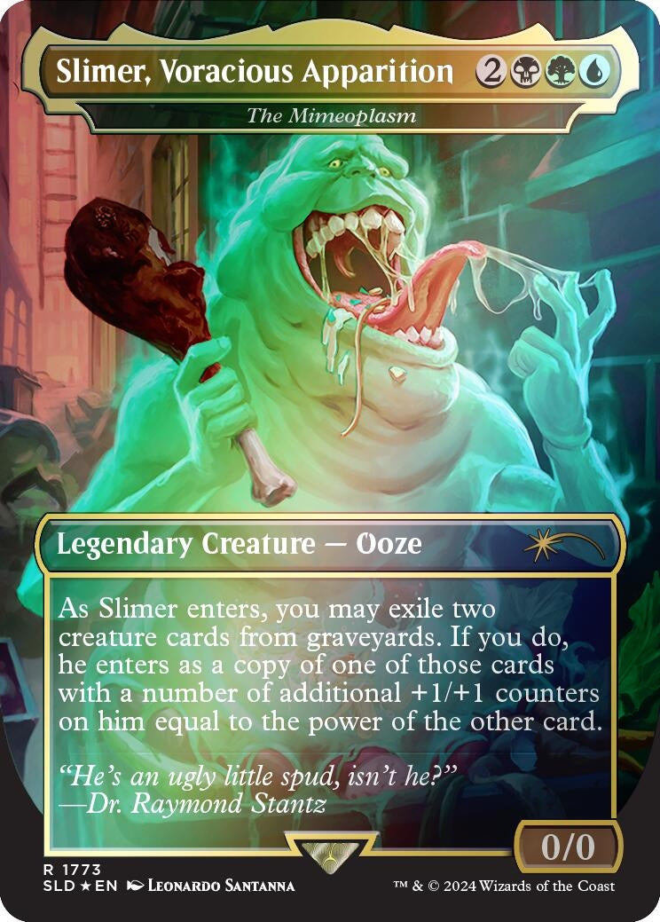 Slimer Voracious Apparition - The Mimeoplasm (Rainbow Foil) (1773) [SLD] - MTG Single