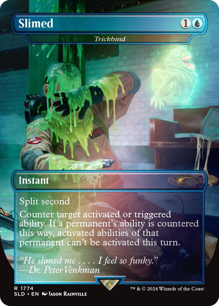 Slimed - Trickbind (Rainbow Foil) (1774) [SLD] - MTG Single