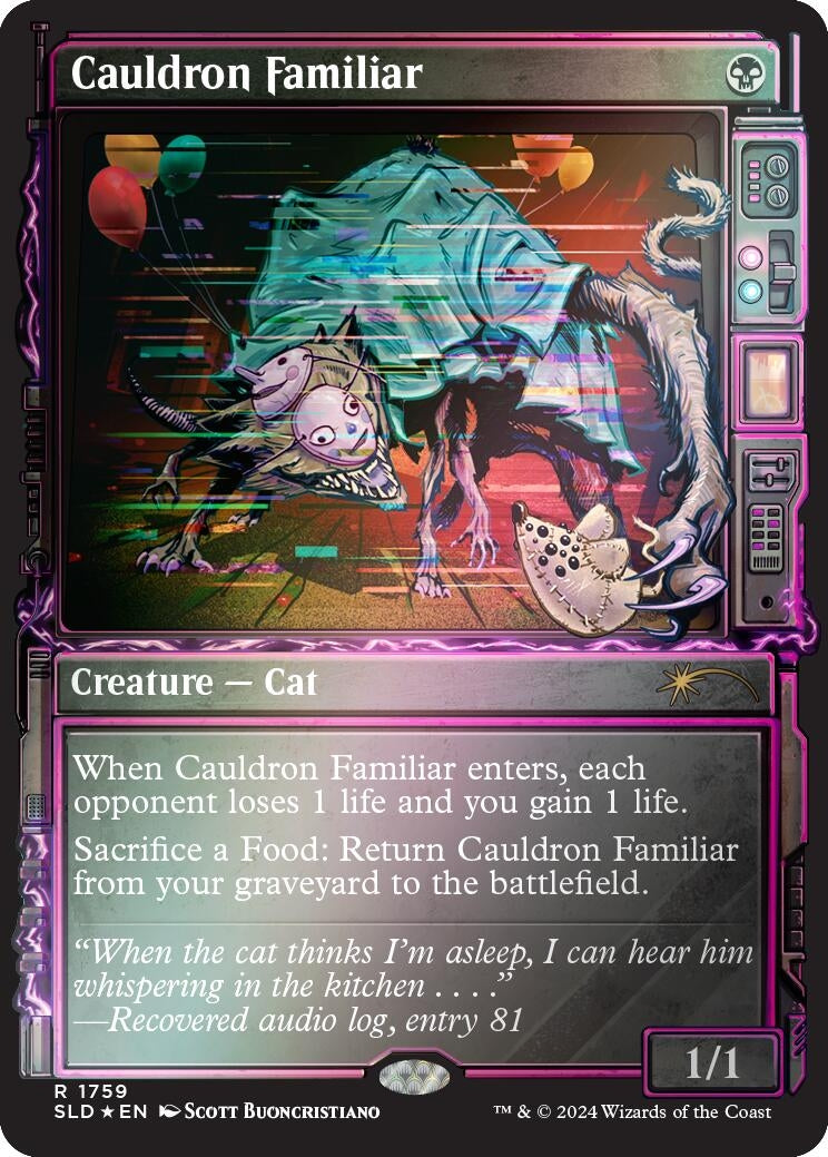 Cauldron Familiar (Rainbow Foil) (1759) [SLD] - MTG Single