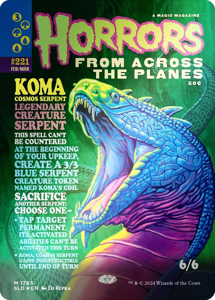 Koma Cosmos Serpent (Rainbow Foil) (1765) [SLD] - MTG Single