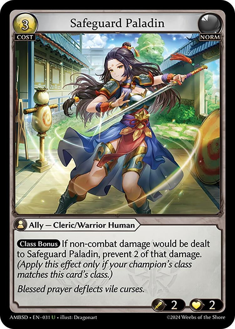 Image for Safeguard Paladin (031) (Mortal Ambition Starter Decks) - Grand Archive TCG