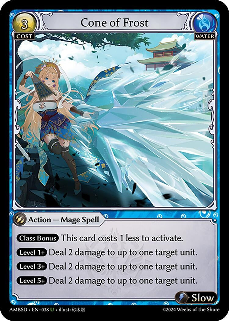 Image for Cone of Frost (038) (Mortal Ambition Starter Decks) - Grand Archive TCG