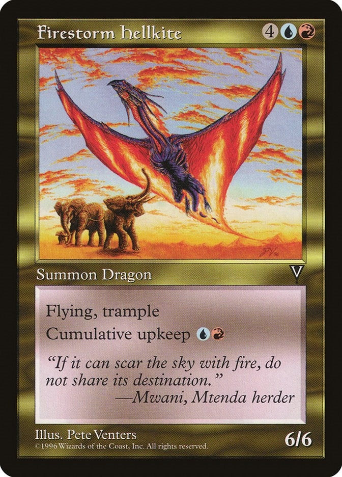 Firestorm Hellkite [VIS] - MTG Single