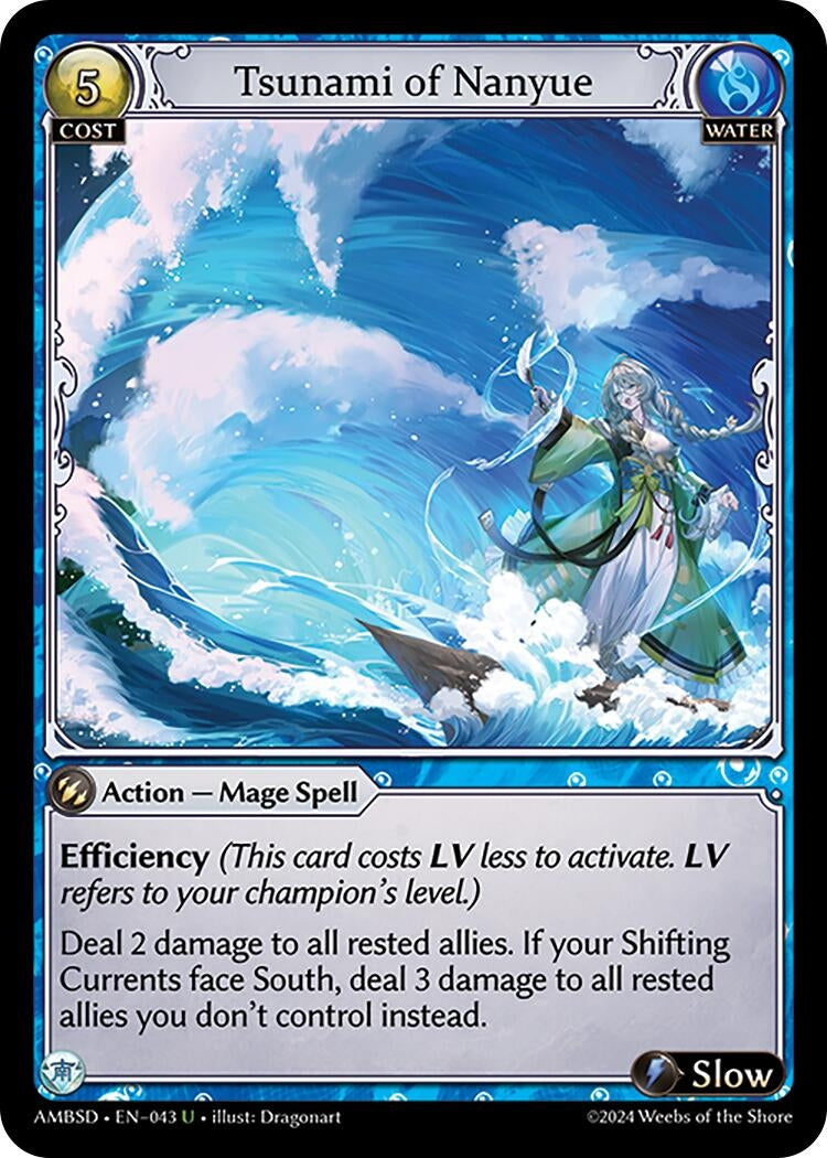Image for Tsunami of Nanyue (043) (Mortal Ambition Starter Decks) - Grand Archive TCG
