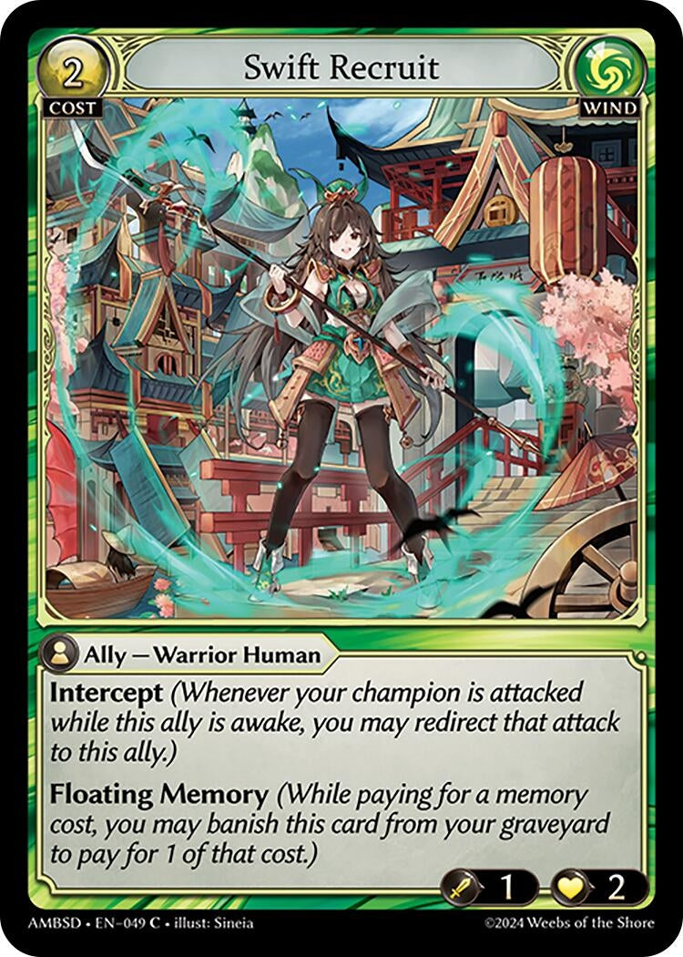 Image for Swift Recruit (049) (Mortal Ambition Starter Decks) - Grand Archive TCG