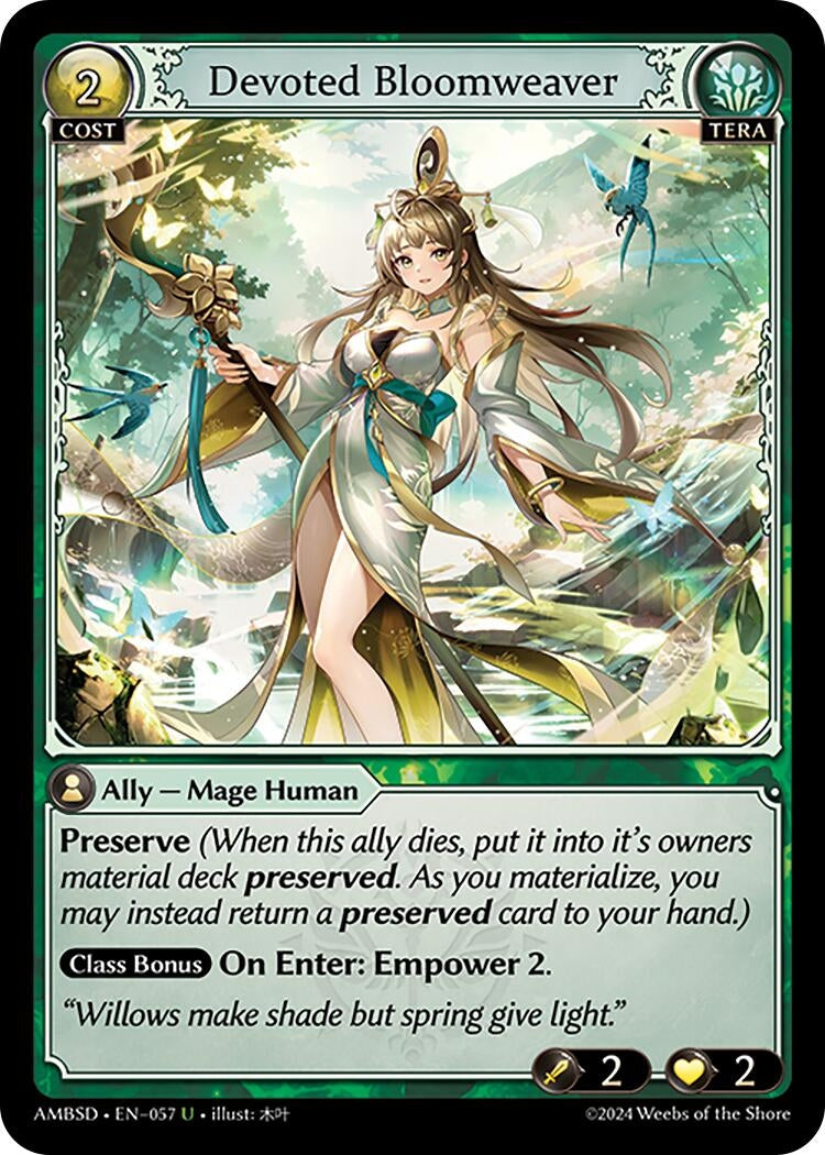 Image for Devoted Bloomweaver (057) (Mortal Ambition Starter Decks) - Grand Archive TCG
