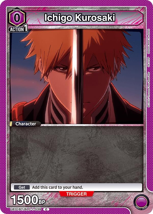 Ichigo Kurosaki (039) (Box Topper Foil) (11039) [UE01BT] - Union Arena Single