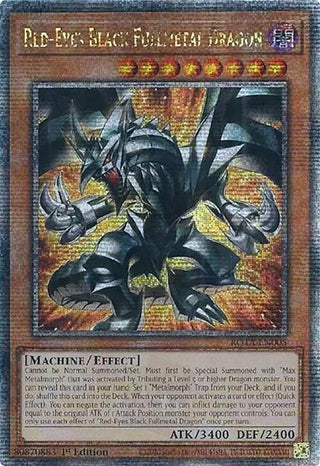 Red-Eyes Black Fullmetal Dragon (Quarter Century Secret Rare) (5) (ROTA) - YuGiOh Single
