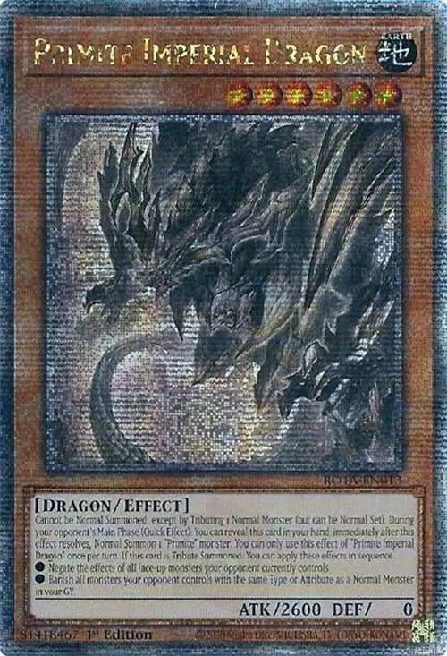 Primite Imperial Dragon (Quarter Century Secret Rare) (13) (ROTA) - YuGiOh Single