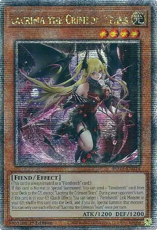 Lacrima the Crimson Tears (Quarter Century Secret Rare) (14) (ROTA) - YuGiOh Single