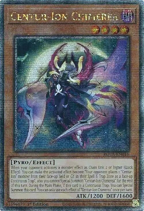 Centur-Ion Chimerea (Quarter Century Secret Rare) (16) (ROTA) - YuGiOh Single