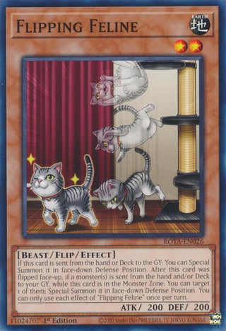 Flipping Feline (26) (ROTA) - YuGiOh Single