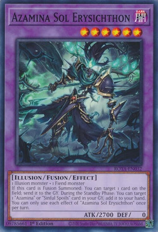 Azamina Sol Erysichthon (32) (ROTA) - YuGiOh Single