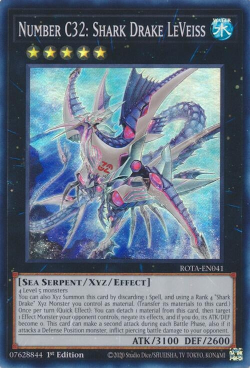 Number C32: Shark Drake LeVeiss (41) (ROTA) - YuGiOh Single
